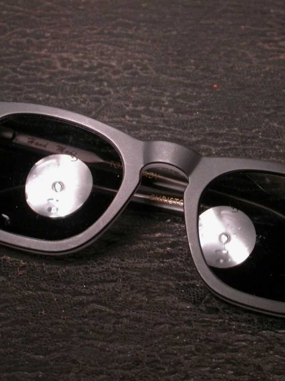 Tom Brady Chris Cloos Hand Made Matte Black Shades Sunglasses Frame Only